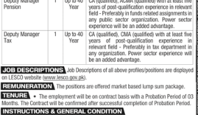 Lahore Electric Supply Company jobs